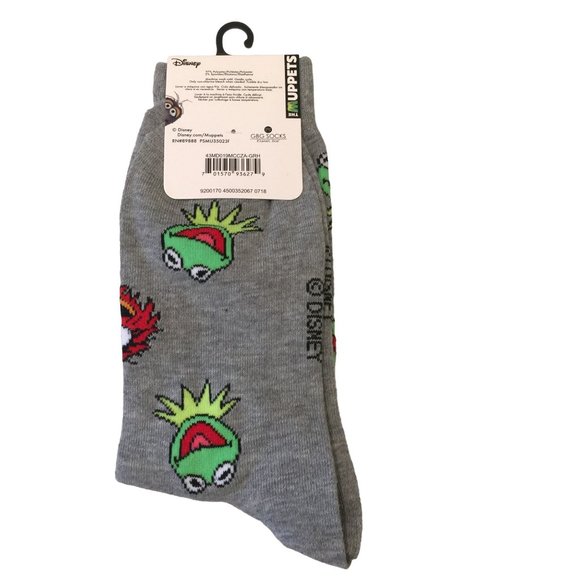 The MUPPETS ANIMAL & KERMIT Men's Crew Socks Size 6-12 - Picture 4 of 5